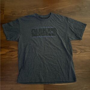 Quiksilver Men's Graphic Tee in Dark Gray